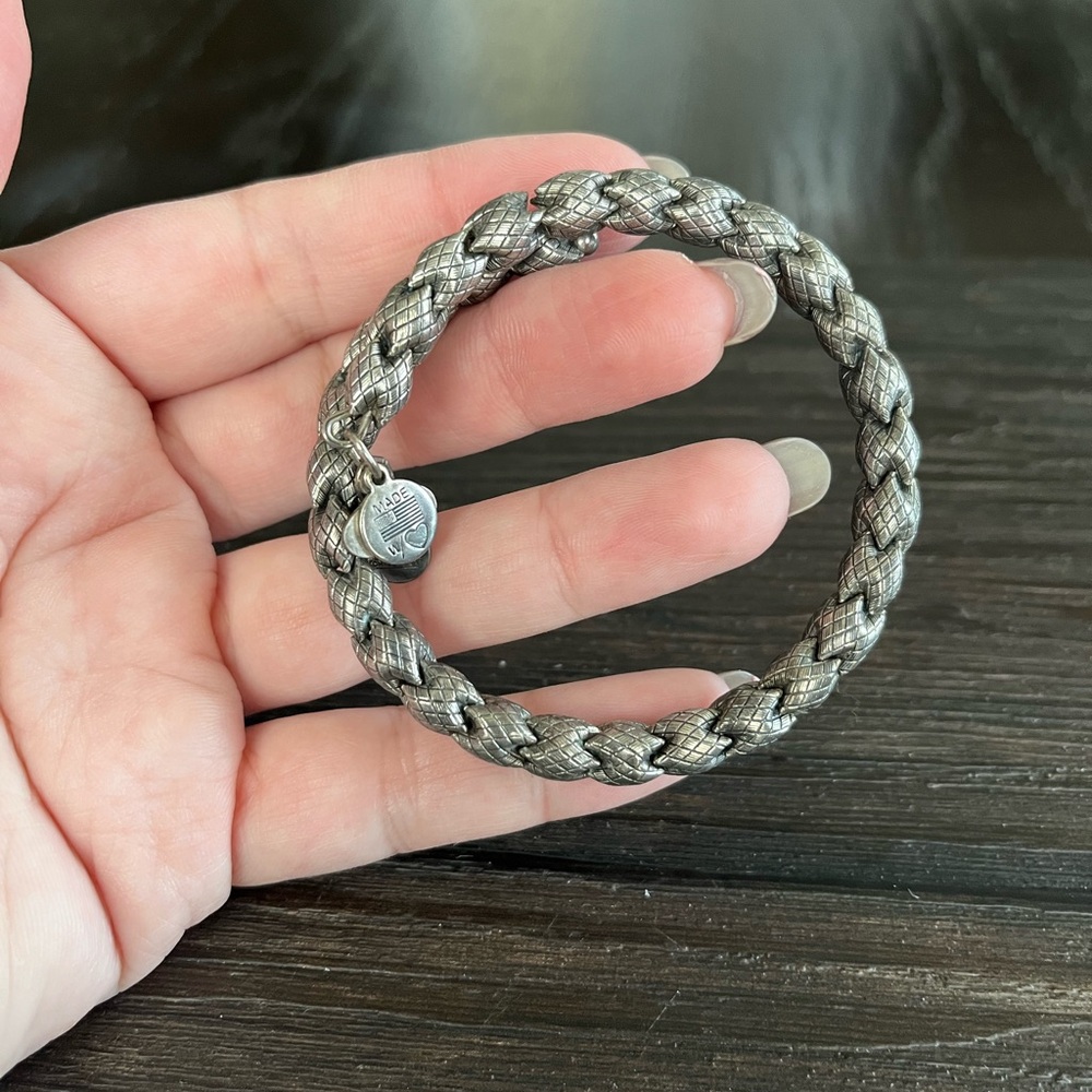 Alex and Ani Vintage 66 Silver wrap bracelet